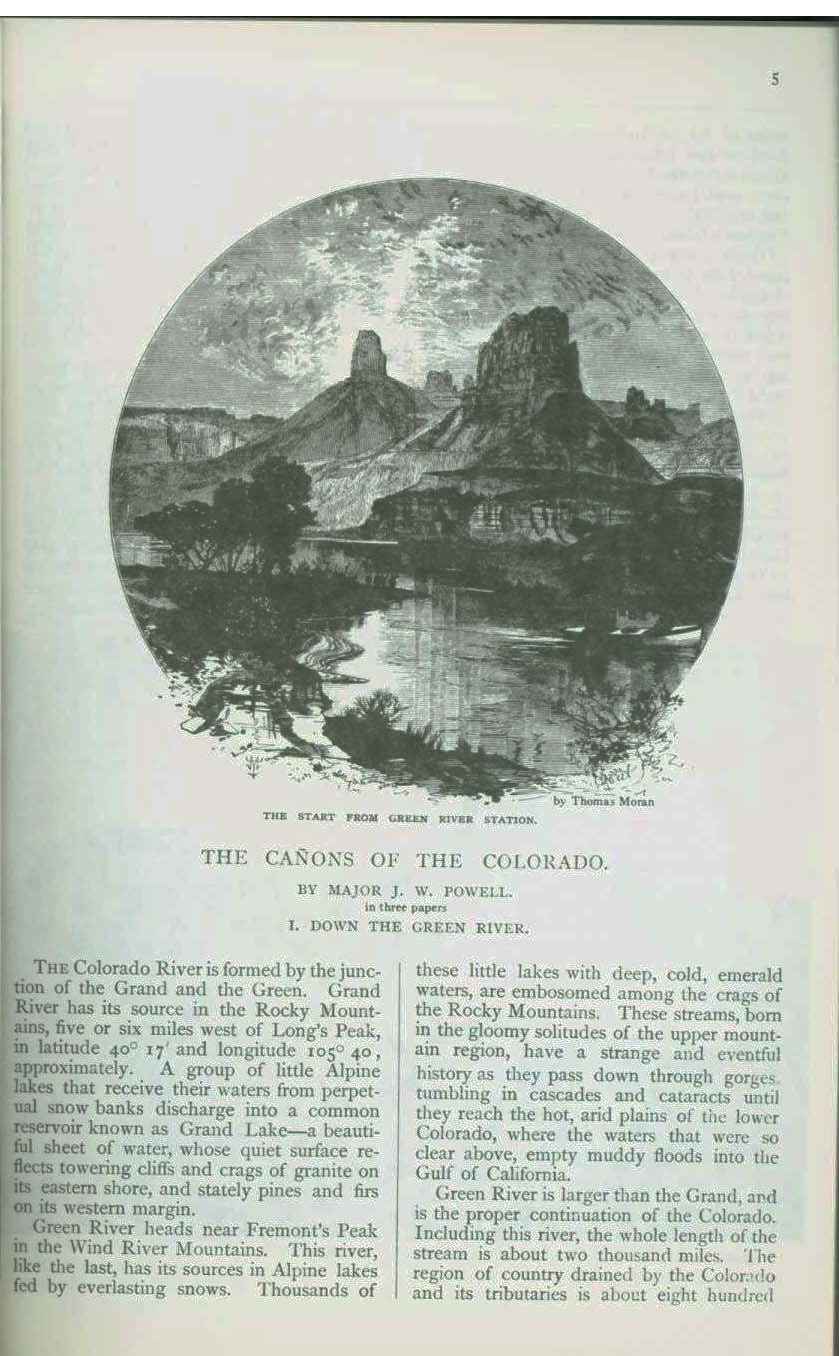The Ca�ons of the Colorado--the 1869 discovery voyage down the Colorado River. vist0059e
